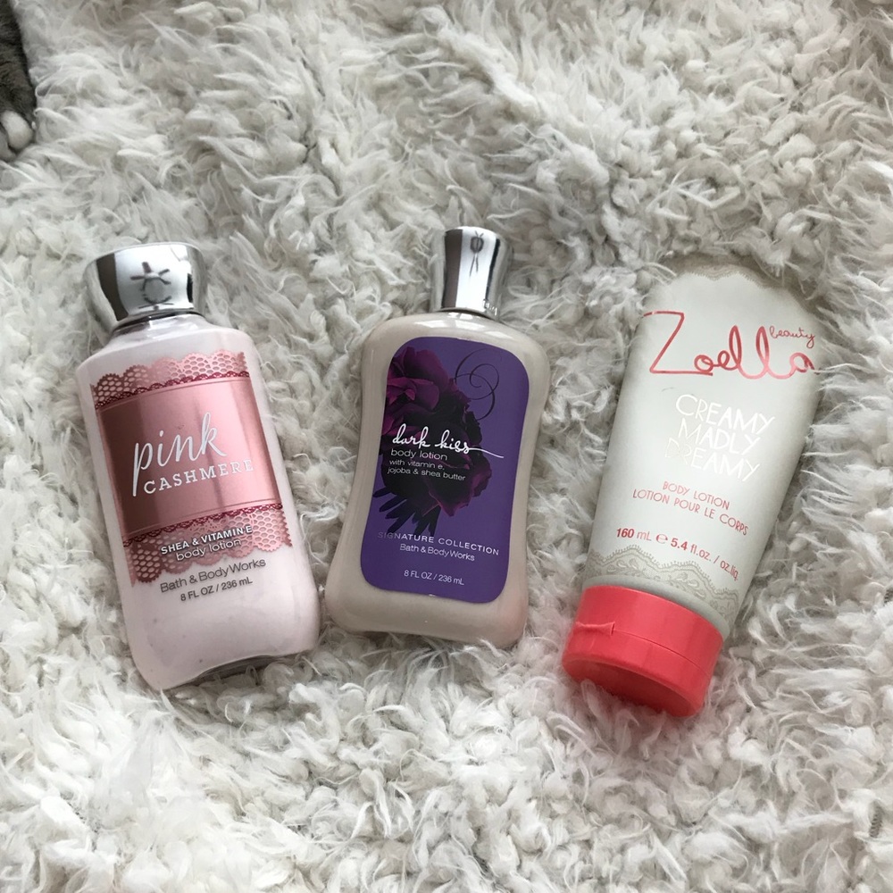BATH AND BODY WORKS , ZOELLA LOTION